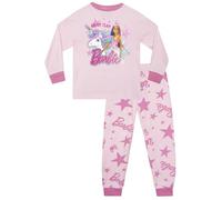 Barbie Pigiama Pigiamone Bambina | Pigiamoni Bambina | Rosa 3-4 Anni