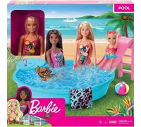 Barbie Piscina Party Set con Scivolo e Accessori