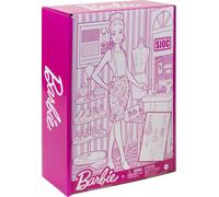 Barbie-Playset Atelier con Bambola Stilista,Outfit alla Moda 3+