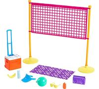 Barbie - Playset Beach Volleyball con Rete e Tanti Accessori, Giocattolo per Bambini 3+ Anni, GYG18