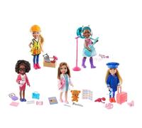 Barbie Playset con Bambola Chelsea Bionda Costruttrice, Casco Rigido e Tanti Accessori,Giocattolo per Bambini 3+Anni,GTN87
