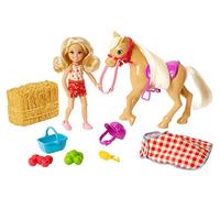 Barbie Playset di Fattoria Sweet Orchad, Bambola Chelsea con Pony e Accessori, Giocattolo per Bambini 3+ Anni, GFF50