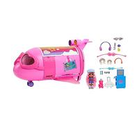 Barbie - Playset Extra Fly, Jet e bambola Extra Mini Minis inclusa, 15 accessori alla moda a tema viaggio inclusi, giocattolo per bambini, 3+ anni, HPF72