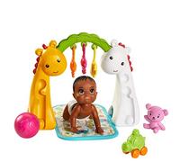 Barbie Playset Gattonamento e Gioco con Bambola Bebè, Palestrina e Giocattoli, 3+ Anni, GHV85