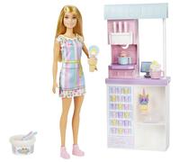 Mattel Barbie Playset Gelateria con Macchina per Gelato - 2 Tipi di Pasta Modell
