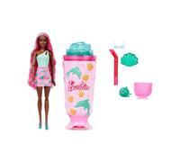 Barbie Pop Reveal e accessori, bambola fashion e animaletto Serie Sea Slushy, 8 sorprese con slime sensoriale e capelli cambia colore, JKF60
