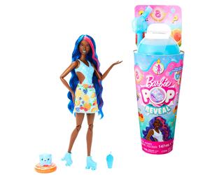 Barbie Pop Reveal Fruit Series Doll, Fruit Punch Theme with 8 Surprises Includin