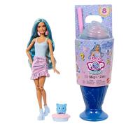 Barbie - Pop Reveal Serie Dolcetti, bambola a tema Cool Cupcake con cucciolo e 8 sorprese con effetto cambia colore inclusi, giocattolo per bambini, 3+ anni, JFY61