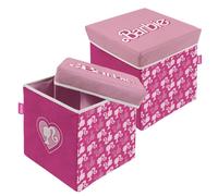 Barbie Pouf Sedile Porta Oggetti in Tessuto