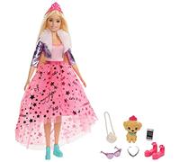 Barbie Princess Adventure, Bambola Barbie Con Abito Da Principessa E Tanti Accessori, Giocattolo Per Bambini 3+ Anni, GML76