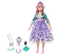 Barbie Princess Adventure, Bambola Daisy con Abito da Principessa e Tanti Accessori, Giocattolo per Bambini 3+ Anni, GML77