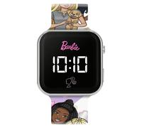 Accutime Orologio da polso per bambini con cinturino stampato Barbie, rosa, Moderno