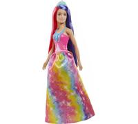 Barbie-Prinzessin Dreamtopia-Puppe mit rosa, lila und blondem Haar, Prinzessinne