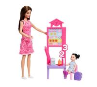 Barbie Professoressa Set di aula con mini-bambola studentessa e accessori
