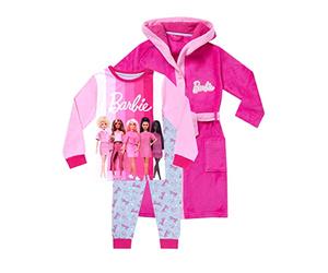 Barbie Ragazze Vestaglia da Notte e Pigiami Rosa 8-9 Anni