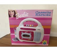BARBIE REGISTRATORE CASSETTE KARAOKE CON MICROFONO MATTEL 1999 NUOVO IN BOX