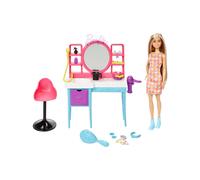 Mattel HKV00 Barbie Playset Salone di Bellezza con Accessori