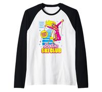 Barbie - Sci Club Vintage Retro Inverno Divertimento Maglia con Maniche Raglan
