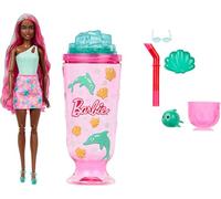 Barbie Pop Reveal e accessori, bambola fashion e animaletto Serie Sea Slushy, 8 sorprese con slime sensoriale e capelli cambia colore, JKF60