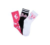 Barbie Set 3 Paia Calzini in Cotone per Bambine e Ragazze