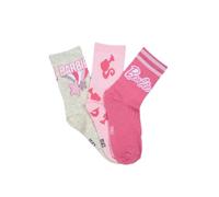 Barbie Set 3 Paia Calzini in Cotone per Bambine e Ragazze