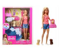 BARBIE Set da bagno per cani con bambola e cane GDJ37