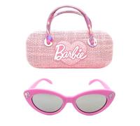 Barbie Set di occhiali da sole e custodia rigida con manico per ragazza, Cuore rosa., 55mm