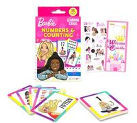 Barbie Set di schede flash per bambini - Bundle con 36 flashcard matematiche con numeri per ragazzi pre-K, ragazze più adesivi, altro ancora | Barbie Learning Toys
