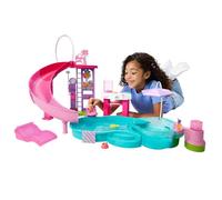 Barbie Giocattolo Piscina dei Sogni – 6 aree, scivolo e idromassaggio, oltre 20 accessori – JKG83