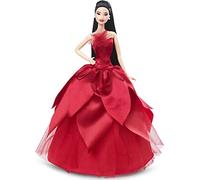 Barbie Signature 2022 Holiday Doll con capelli neri, serie da collezione, include supporto per bambole e confezione visualizzabile