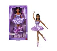 Barbie Signature Birthday Wishes, bambola con capelli neri in abito con effetto arcobaleno pastello, giocattolo da collezione con confezione regalo, JJX76