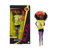 Barbie Signature - DeeDee, bambola da collezione per il 40° anniversario della linea and the Rockers del 1986, con piedistallo e confezione da esposizione, 6+ anni, JJY11