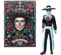 Barbie Signature Doll, 2024 Día De Muertos Ken Collectible in Black Suit with Sk