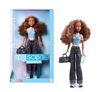 Barbie Signature - Madison My Scene, bambola da collezione in abito ispirato agli anni 2000 con top a farfalla, jeans cargo, borsa in denim e piedistallo, giocattolo per bambini, 6+ anni, HYC18