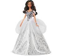 Barbie - Signature Magia delle Feste 2021 Latina con Capelli Castani SIOC, Giocattolo per Bambini 6+Anni, GXL23