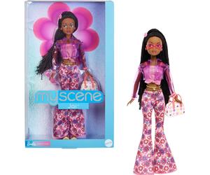 Barbie Signature My Scene Jai Doll and Accessories, Black Braids, Y2K-Inspired O