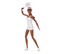 Barbie signature - venus williams serie inspiring women, bambola da collezione con completo da tennis e racchetta inclusa