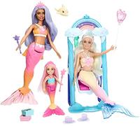 Barbie Sirena Set da gioco con 3 bambole sirena e accessori Dreamtopia