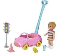 Barbie- Skipper Babysitters Playset con Mini Bambola Bebè, Macchinina e Accessori, Giocattolo per Bambini 3+ Anni, GRP17