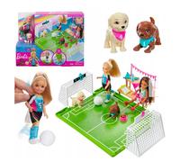 BARBIE SOCCER CHELSEA'S SOCCER PLAYSET GIOCATRICE DI CALCIO GIOCO PER BIMBE 3+