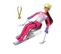 Barbie Sport Invernali con Slittino Sciatrice Paraolimpica 30.4 cm Idea Regalo