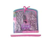 Barbie Style Fashion Pack, 2 abiti floreali rosa e viola con accessori per bambola Barbie
