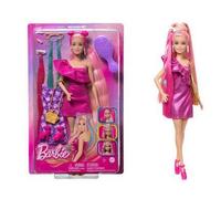 BARBIE SUPER CHIOMA ABITO ROSA JDC85