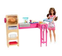 Barbie Teresa - La Ricetta dell'amicizia, set a tema cucina con bambola Teresa, 20 accessori inclusi tra cui i biscotti con effetto cambia colore, giocattolo per bambini, 3+ anni, JCT06