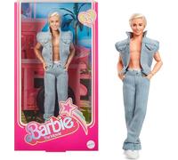 Barbie The Movie - Ken, Bambola del Film Collezione con Completo di Jeans Coordinato e Intimo Originale Ken, HRF27