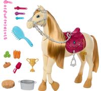 Barbie - Tornado, cavallo interattivo con luci, musica e accessori, balla e nitr