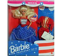 Barbie Toys "R" Us Barbie For President Gift Set By Mattel in 1991- The box is in poor condition