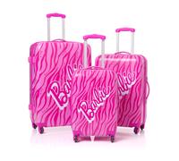 Barbie Valigia per adulti e bambini | Cabina Piccola, Media O Grande Opzioni Borsa Bagaglio | Ragazze Rosa Bambola Logo Copertina Rigida Da Donna Carry On Trolley Da Viaggio
