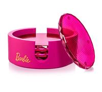 Barbie x Dragon Glassware Cristallo Rosa Sottobicchieri Set di 4 con Supporto per Tavolino da Caffè