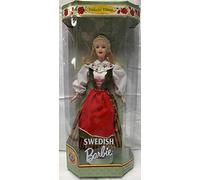 Barbie Year 1999 Collector Edition Dolls of the World 20th Anniversary 12 Inch Doll - Swedish Barbie in One Piece Dress